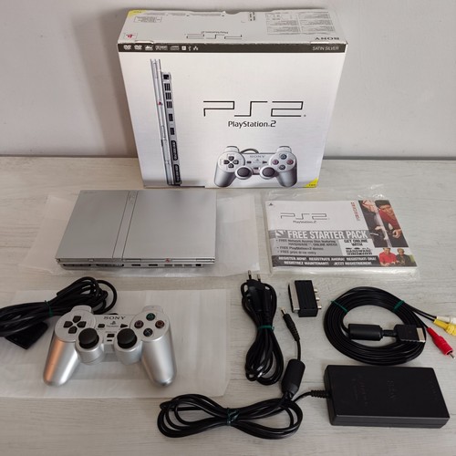 Sony ps2 slim satin silver - sony,