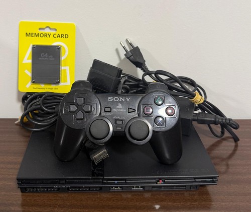 Sony ps2 slim - slim, nera